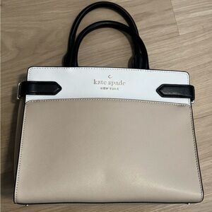 Kate Spade Two-Tone Beige and White Tote
